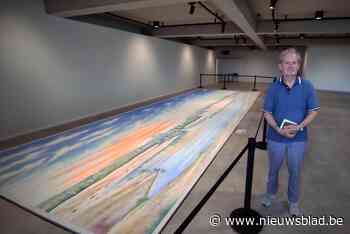 Lommelaar (79) maakt reusachtig zandtapijt over Lommelse Sahara