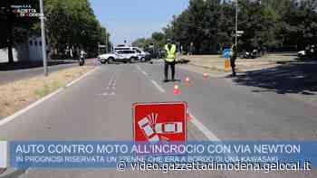 Modena, scontro all'incrocio: grave un motociclista - Gazzetta di Modena