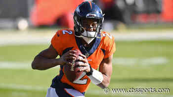 Broncos emergency quarterback Kendall Hinton has play-calling wristband in Hall of Fame