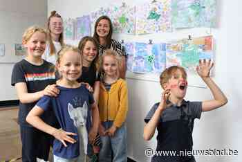 Kinderen proeven van allerlei kunsttechnieken tijdens kamp in Lier