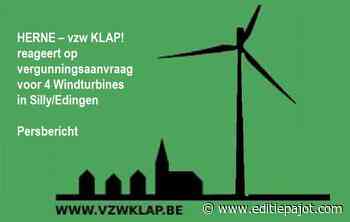 HERNE – KLAP! reageert op vergunningsaanvraag voor 4 Windturbines in Silly/Edingen - Persbericht - Editiepajot