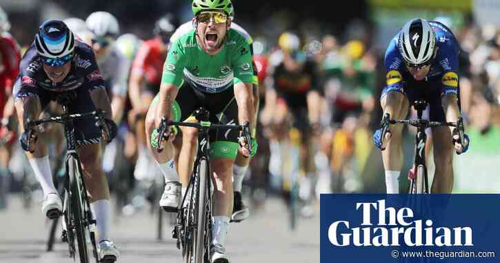Mark Cavendish equals Merckx’s record with 34th Tour de France stage win