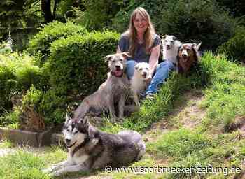 Andrea Heitz aus Bexbach ist Dogwalkerin und geht mit Hunden Gassi - Saarbrücker Zeitung