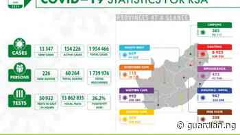 Coronavirus – South Africa: COVID-19 Statistics for RSA (29 June 2021) - Guardian