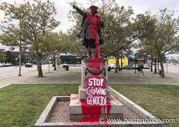 Rhode Island Columbus statue vandalized - The Boston Globe