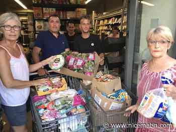 Fermé après l'effondrement du faux plafond jeudi, ce supermarché de Cannes offre ses denrées périssables aux associations