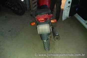 Polícia Militar de Indaial recupera moto furtada - Jornal de Pomerode