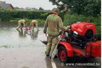 Steenweg op Blaasveld tweede keer getroffen door wateroverlast op maand tijd