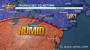 First Alert Weather: Tropical weather set to return to Rochester