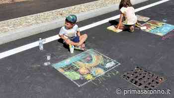 Santa Maria si riempie di colori: successo per i "Madonnari in erba" - Prima Saronno