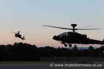 Stunning pictures capture the moment when Apaches flew over Bolton - The Bolton News