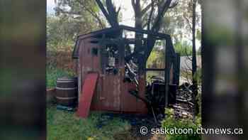 Arson to blame for early morning shed fire: Saskatoon Fire Department - CTV News Saskatoon