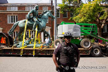 Third statue comes down in Charlottesville