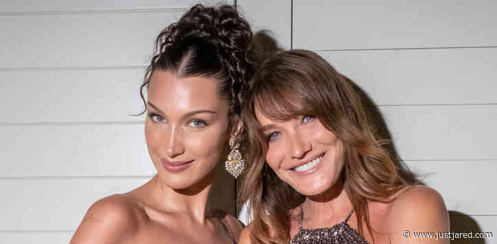 Bella Hadid Hangs Out with Carla Bruni at Dior Dinner in Cannes