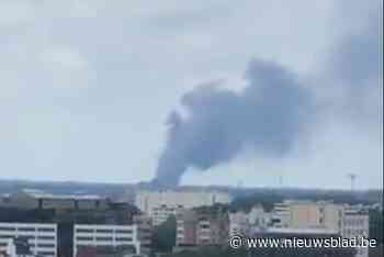 Hevige brand in Beveren, rookpluim zichtbaar tot in Antwerpen