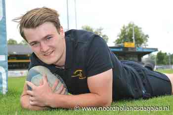 Melle Haanstra zocht een ruigere sport om een beetje te kunnen rammen. Het werd rugby en nu zelfs een contract in Frankrijk - Noordhollands Dagblad