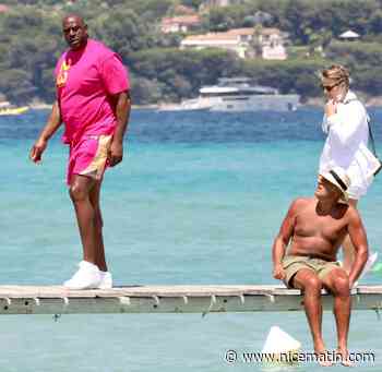 Magic Johnson et Samuel L. Jackson en détente à Ramatuelle