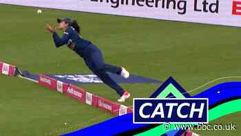 England v India: Harleen Deol makes stunning catch to dismiss Amy Jones