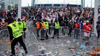 Ticketless fans storm Euro 2020 final at Wembley