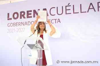 Entregan constancia de mayoría a Lorena Cuéllar en Tlaxcala - La Jornada