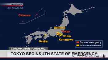 Tokyo enters 4th coronavirus state of emergency - NHK WORLD
