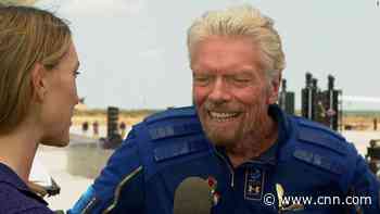 Branson's advice to Bezos after historic space flight