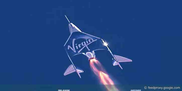 Virgin Galactic just flew billionaire founder Richard Branson and 3 crewmates to the edge of space