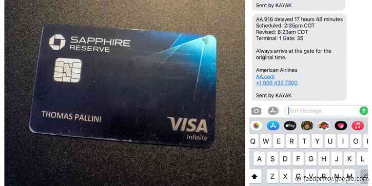 I used an obscure credit card perk to pay for $127 worth of travel expenses when American Airlines canceled 2 of my flights - see how