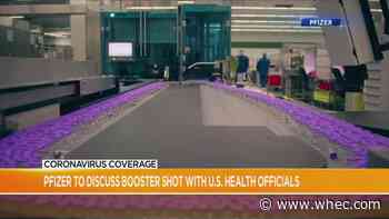 Pfizer to talk COVID booster shots with US health officials