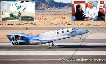 Future Virgin Galactic astronaut Namira Salim cheers on Sir Richard Branson