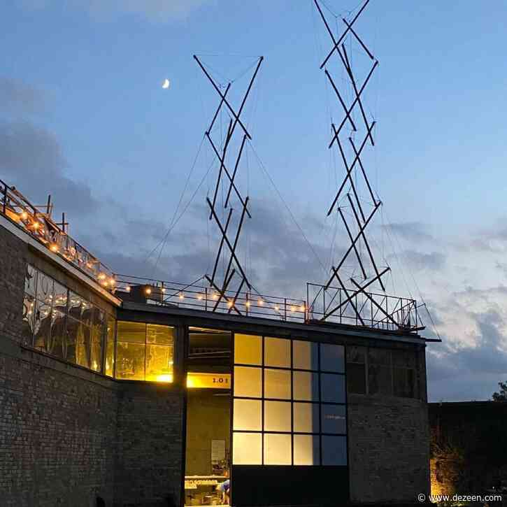 Footage of "sinister" police raid on Antepavilion building triggers anger ahead of tensegrity structure unveiling