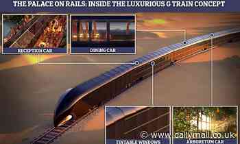 Trains: Luxury 'palace on rails' concept features a 1,300ft-long GLASS panoramic design