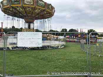 When will the funfair reopen in Oak Hill Park, East Barnet?