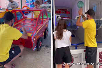 Bruno Fernandes shares cute video of family day out as Man Utd ace enjoys funfair before return for new... - The Sun