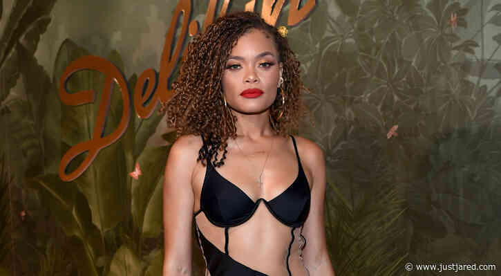 Andra Day Wears Sexy Cut-Out Dress for Private Show in Vegas