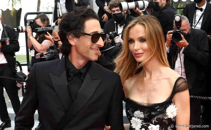 Adrien Brody & Girlfriend Georgina Chapman Share a Red Carpet Kiss at Cannes Film Festival