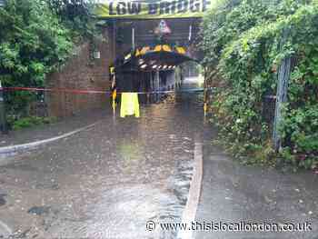 South west London hit with flash floods