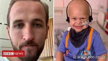 England captain Harry Kane sends video to toddler with brain cancer