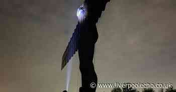 Police intervene to stop Euro stunt at Antony Gormley statue - Liverpool Echo