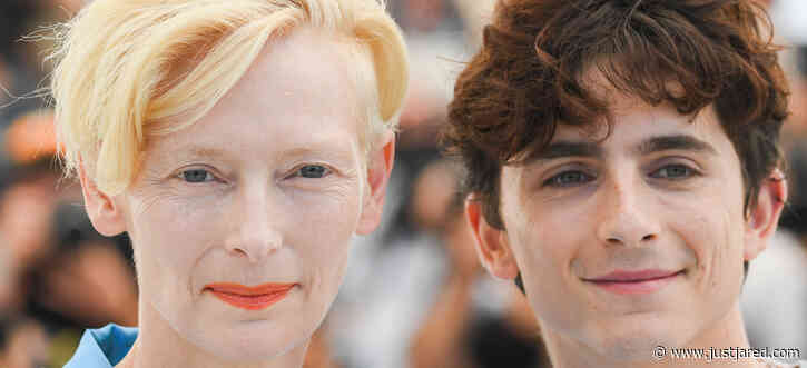 Timothee Chalamet & Tilda Swinton Keep Cannes Promo Going at 'French Dispatch' Photo Call