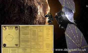 NASA's Lucy spacecraft to the Trojan asteroids will bring a plaque with famous people into space 