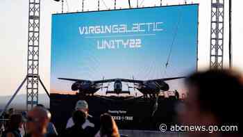 Billionaire Richard Branson reaches space in his own ship