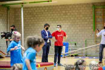 Minister van Jeugd Dalle bezoekt Sportpret