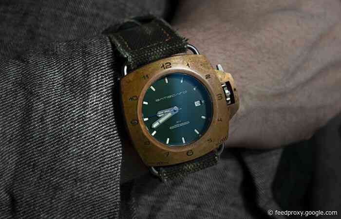 Batiscafo 45mm bronze retro military diving watch
