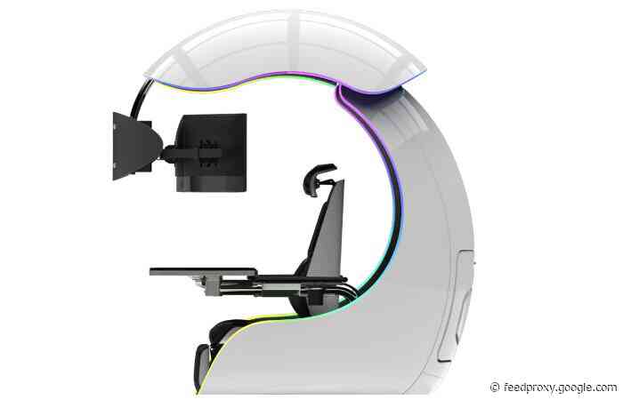 ORB X motorized semi-enclosed gaming workstation