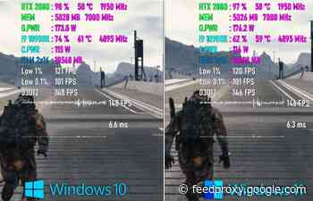 Windows 11 vs Windows 10 games performance tested