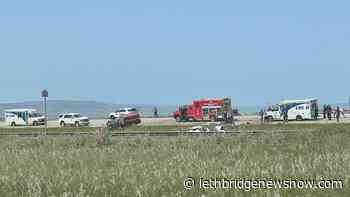Hwy 3 west of Fort MacLeod closed due to collision - Lethbridge News Now
