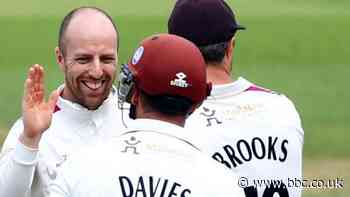 County Championship: Somerset seal Division One spot as Jack Leach takes 5-42 against Surrey