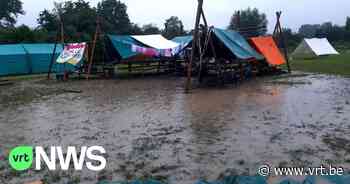 Scoutskamp uit Kalmthout in provincie Namen geëvacueerd, straten blank in Riemst en Bilzen in provincie Limburg - VRT NWS