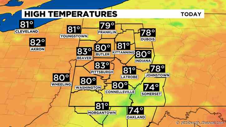 Pittsburgh Weather: Rain Chances Return And Temperatures Cool On Wednesday